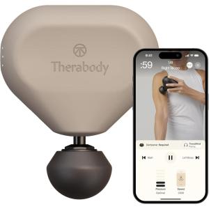 TheraGun Mini Plus Massage Gun by Therabody – Portable Massage Enhanced with Heat – Travel Essential for Faster Recovery On The Go(Oat (3rd Gen))