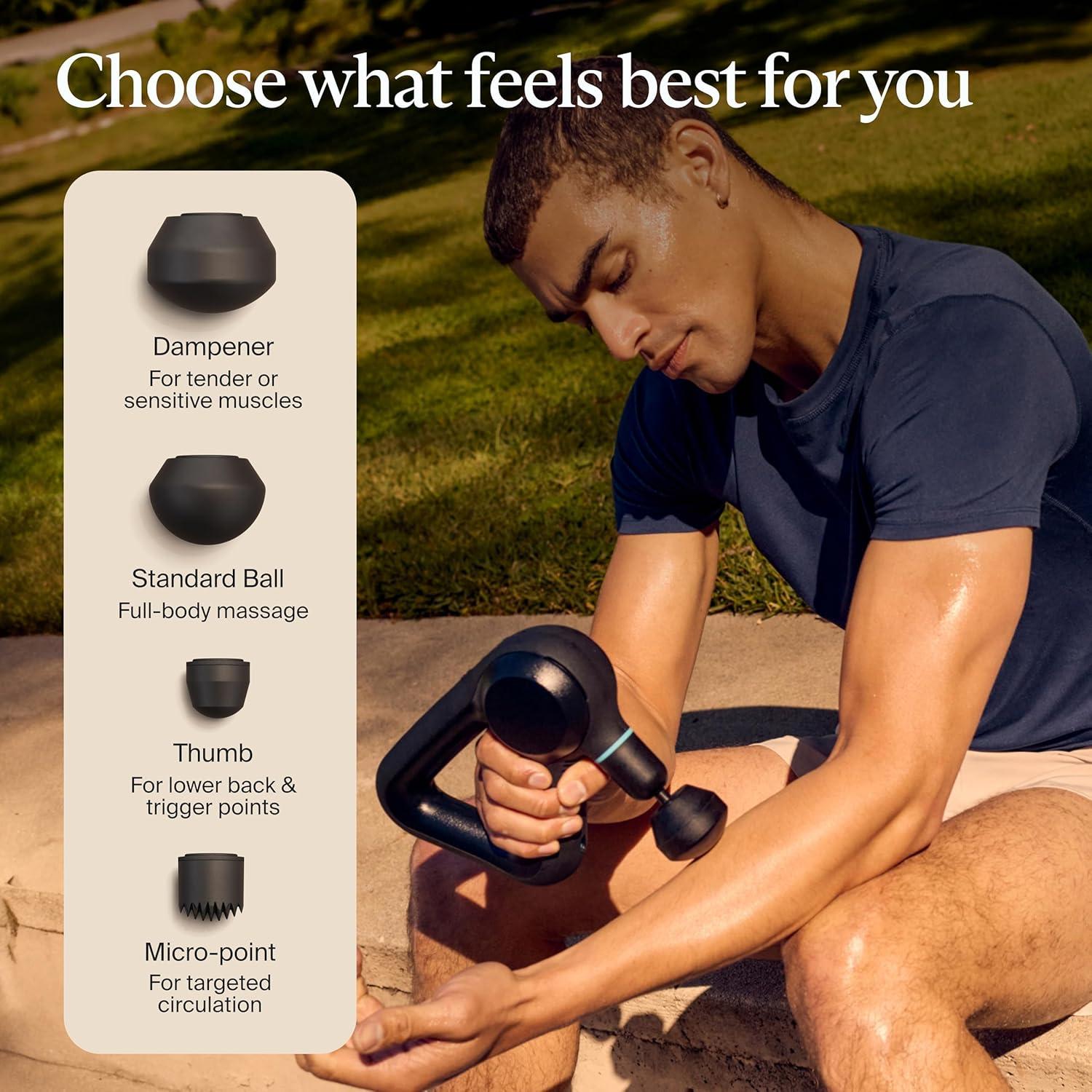 imageTheraGun Therabody Prime Plus Heated Powerful Massage Gun for Enhanced WarmUp amp Workout Recovery Quiet Deep Tissue Massager for Body and Back Pain Relief Leg amp Back Massager with HeatPrime G5