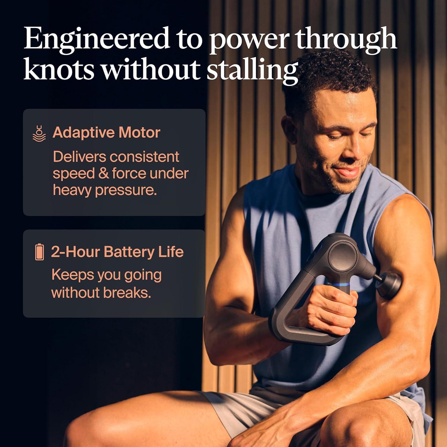 imageTheraGun Therabody Prime Plus Heated Powerful Massage Gun for Enhanced WarmUp amp Workout Recovery Quiet Deep Tissue Massager for Body and Back Pain Relief Leg amp Back Massager with HeatPrime G6