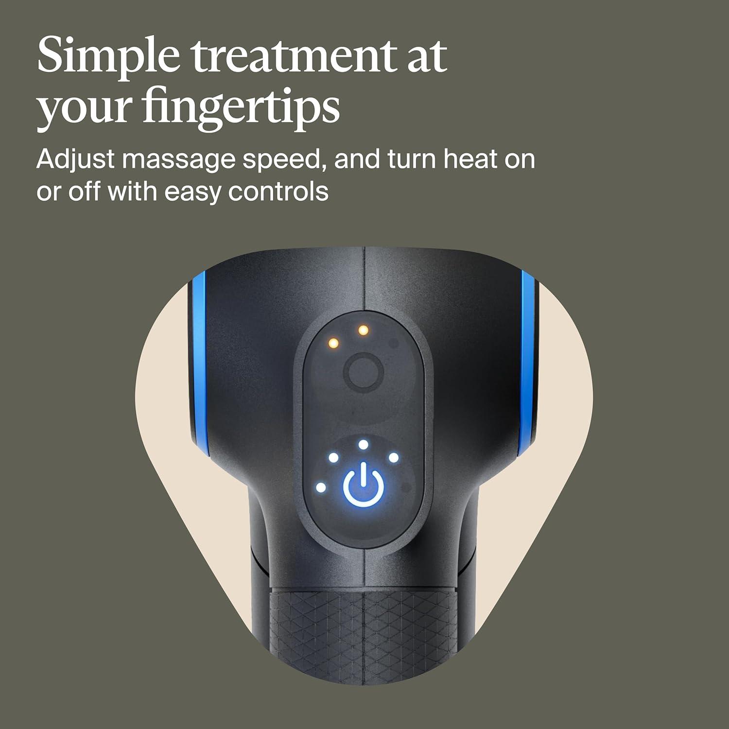 imageTheraGun Therabody Prime Plus Heated Powerful Massage Gun for Enhanced WarmUp amp Workout Recovery Quiet Deep Tissue Massager for Body and Back Pain Relief Leg amp Back Massager with HeatPrime Plus