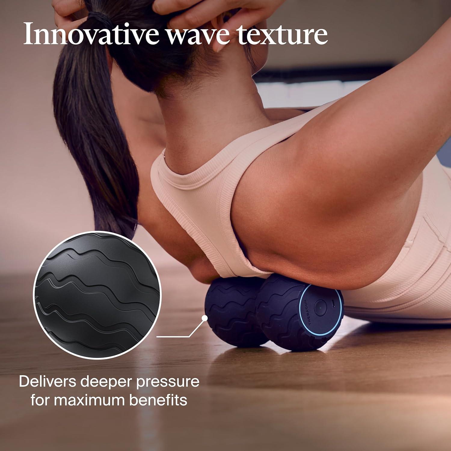 imageTheraGun Therabody WaveRoller High Density Foam Roller for Body and Large Muscles Bluetooth Enabled with 5 Customizable Vibration Frequencies in Therabody AppWave Duo
