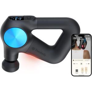 Therabody Theragun PRO Plus – 6-in-1 Deep Tissue Percussion Massage Gun, Handheld Personal Massager for Full Body Pain Relief & Muscle Tension with Biometric Breathwork, Vibration & Heated Attachments(PRO Plus)