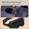 TheraGun Therabody Sleep Mask Ultra-Comfortable, 100% Blackout Sleep Eye Mask with Gentle Eye Massager Vibration for Stress Relief, Headache Relief & Self Care – Facial Massager for Women & Men