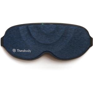 TheraGun Therabody Sleep Mask Ultra-Comfortable, 100% Blackout Sleep Eye Mask with Gentle Eye Massager Vibration for Stress Relief, Headache Relief & Self Care – Facial Massager for Women & Men