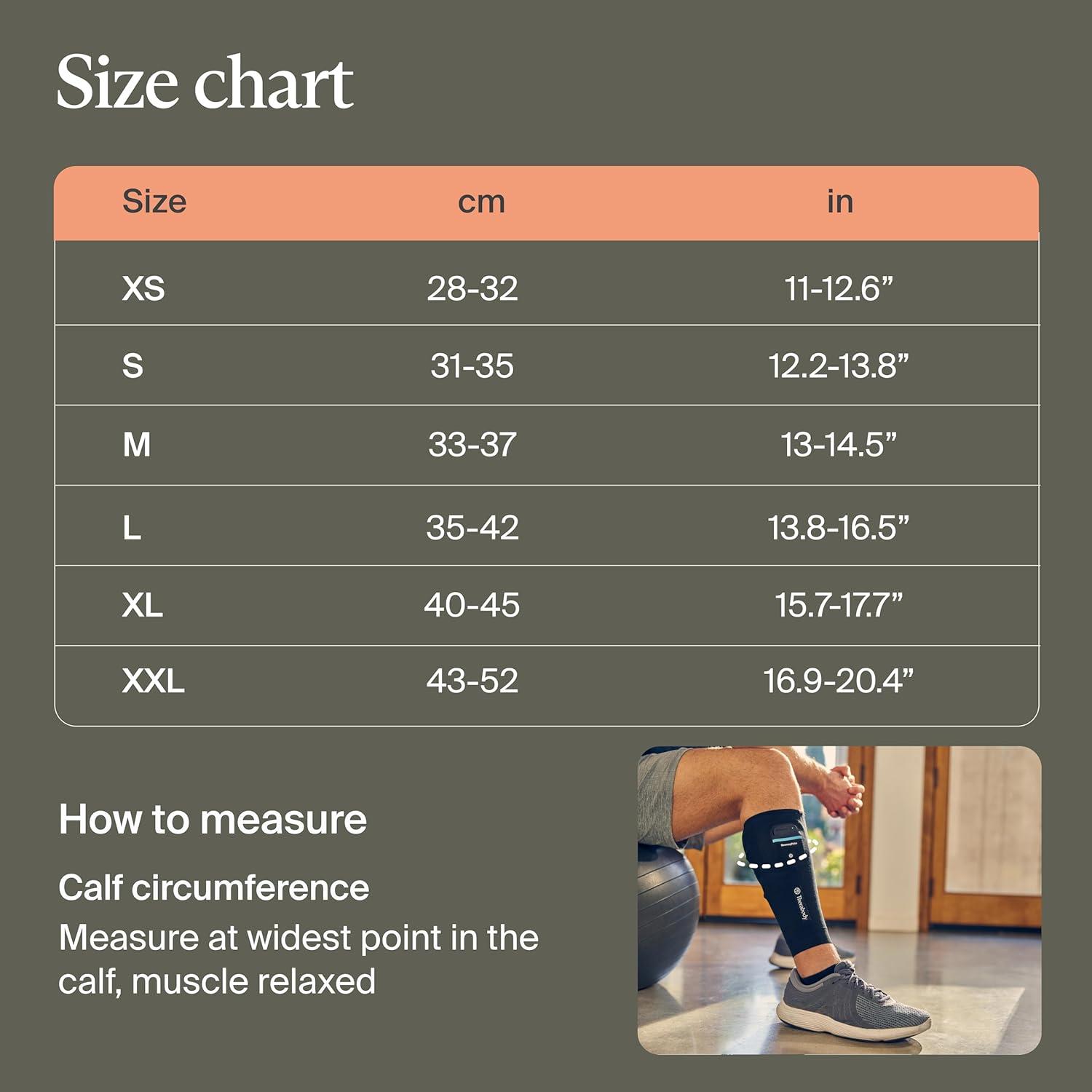 imageTherabody RecoveryPulse Calf Compression and Vibration Sleeve for On The Go Relief Reduce Soreness and Pain in Lower Legs Increase Flexibility Extra SmallExtra Large