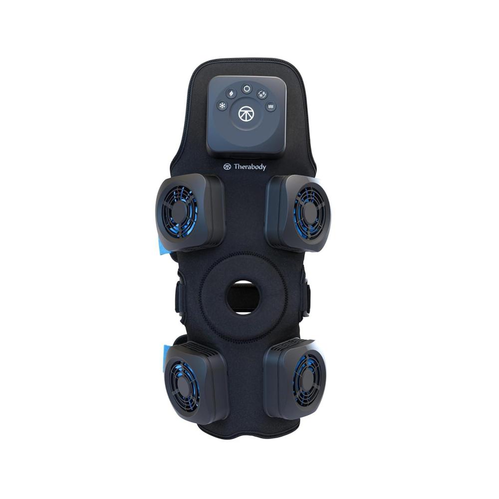 imageTherabody RecoveryTherm Knee  Contrast Therapy Wrap  Hot amp Cold Vibration Wrap for Athletes  Advanced Contrast Therapy for Knee Pain Relief with Cryothermal Technology  One Size Fits All