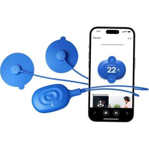 Therabody PowerDot 2.0 Duo – Stim TENS Unit for Pain Relief – Bluetooth Electrical Muscle Stimulation Device, 2 Smart Wireless NMES & TENS Pods for Muscle Pain, PMS and Menstrual Period Cramps (Blue)(Uno  Blue)